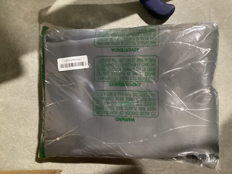 Condition photo showing Good Condition for Deconovo Blackout Curtain for Bedroom, 52 x 95 Inch, Thermal Insulated Soundproof Curtains, Grommet Top, Machine Washable, Set of 2 Panels for Living Room Nursery Bedroom Apartment Home, Light Gray Light Grey/Wave Dots 52"W x 95"L (Pack of 2)