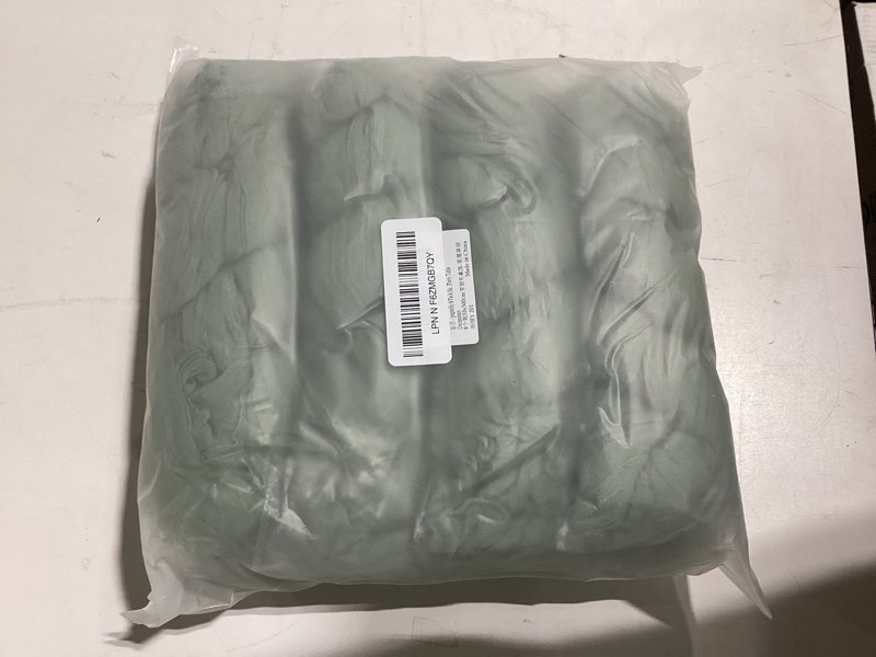 Condition photo showing As Is for 8 pack sage green cheesecloth table runner 10ft boho gauze 120 inch cheese cloth table runner rustic sheer for spring holiday baby shower party décor home wedding decoration sage green 8 pcs - 10ft