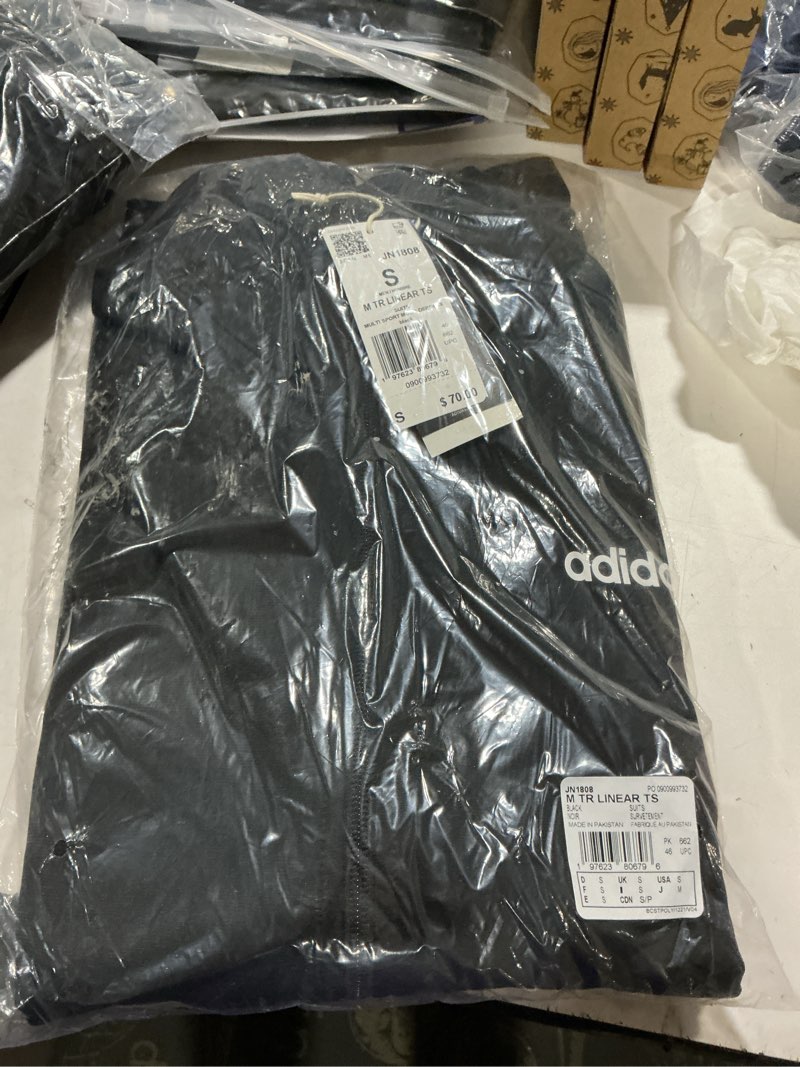 Condition photo showing Good Condition for adidas mens Train Linear Track Suit Small Black
