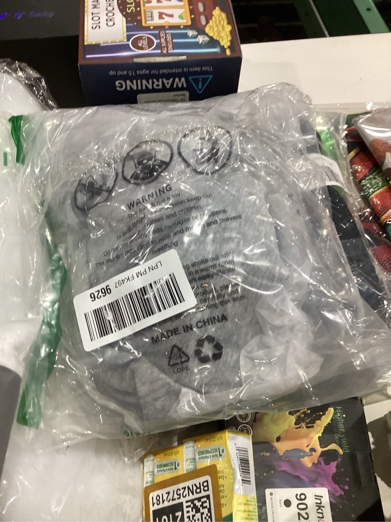 Condition photo showing New/Like New for ASTANFY Merry Christmas Sweatshirt for Women Drop Shoulder Long Sleeve Christmas Tree Pullover Lightweight Shirt Medium Grey