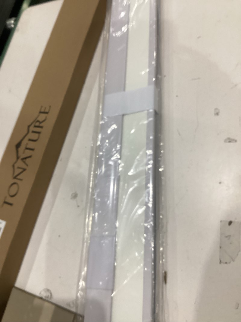 Condition photo showing Good Condition for tonature no drill cellular shades for indoor windows, thermal insulating & noise reducing honeycomb blinds, free stop cordless blackout shades, white, 34 1/2" w x 64" h 34 1/2"w x 64"h white(blackout)
