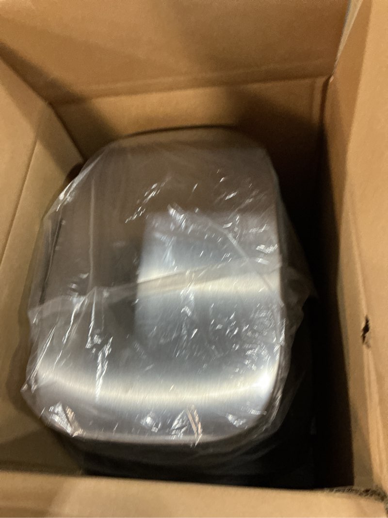 Condition photo showing Good Condition for FDW | 8 Gallon Trash Can with Lid | Stainless Steel | Fingerprint Proof | Made of Stainless Steel | Soft-Close Step Pedal | Hands-Free Use | Easy to Clean | for Kitchen, Office, Bathroom Stainless Steel 8G