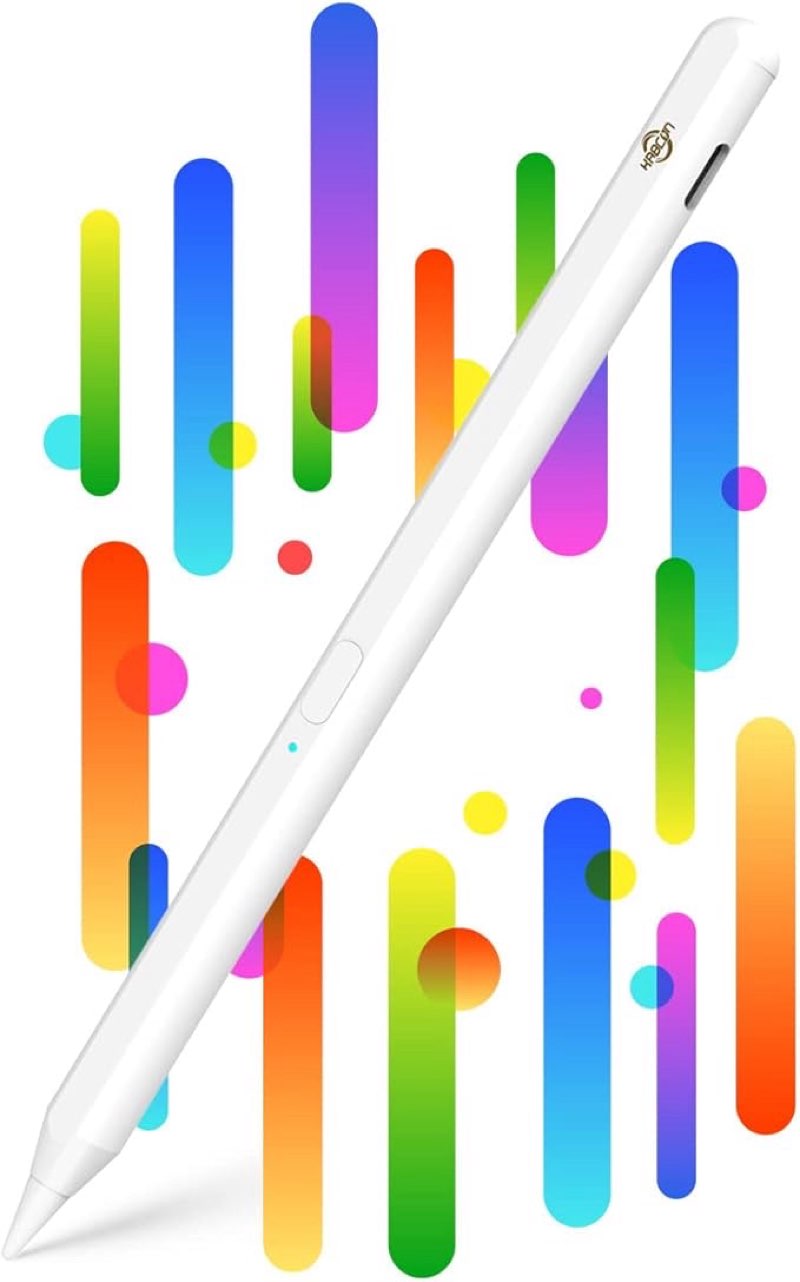 KABCON Stylus Pen Compatible with iPad 2018-2022, iPad Pencil with Tilt, Palm Rejection, Magnetic, for iPad 6th/7th Gen, iPad Mini 5th Gen, iPad Pro (11/12.9\") 3rd Gen, iPad Air (10.