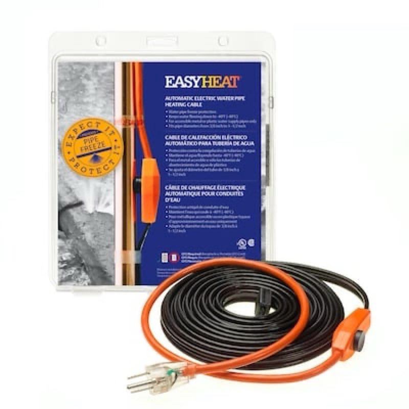 easyheat ahb 30.0-ft 210 -watt pipe heat cable