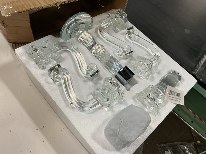 Condition photo showing New/Like New for allgala crystal candle holder 5-arm taper candlestick crystal candelabra - centerpiece for home wedding event and party festival 5 arm