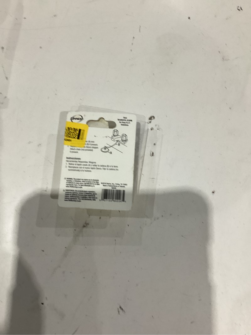 Condition photo showing As Is for danco 1-3/8 in. white rubber sink stopper