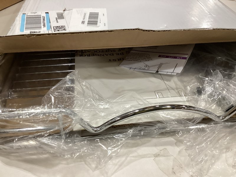 Condition photo showing New/Like New for HOLDN’ STORAGE Pull Out Cabinet Organizer, Heavy Duty Caddy w/Lifetime Limited Warranty -17”W x 21”D - Requires At Least 18-1/4” Cabinet Opening, Steel Metal Cabinet Drawers Slide Out, Chrome