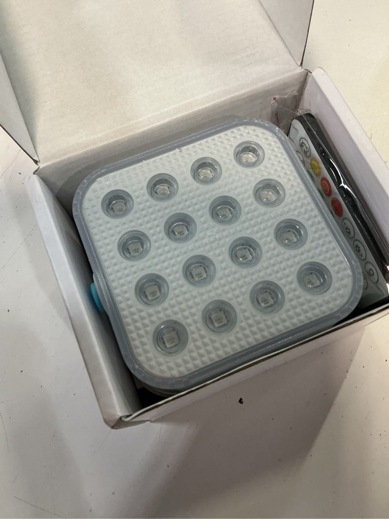 Condition photo showing Good Condition for rechargeable led pool lights with remote, 3600mah battery operated submersible led lights, strong adhesive no-drop underwater led lights for inground pools, pond and bathtub decor (2-pack)