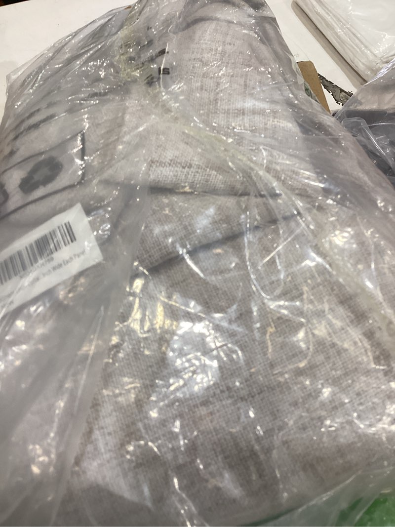 Condition photo showing Good Condition for bgment linen curtains 54 inch length for short window, light filtering textured drapes for bathroom kitchen bedroom cafe rod pocket ring clips, 2 panels, 42 inch wide each panel 42"w x 54"l (pack of 2) dark linen