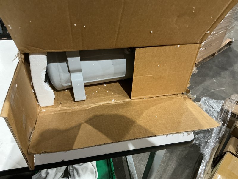 Condition photo showing As Is for 6 gallon portable air compressor 1hp 2.5 cfm@90psi 60db ultra quiet oil free air compressor ideal for tire inflation pneumatic tool spray painting 6.0