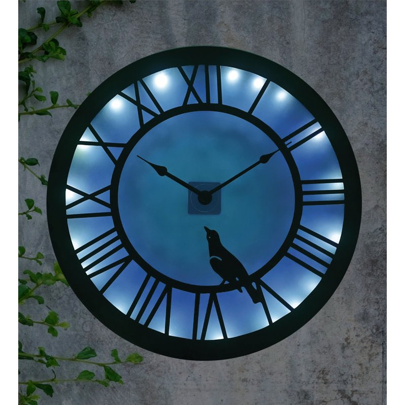 Paradise Solar Clock - Bird