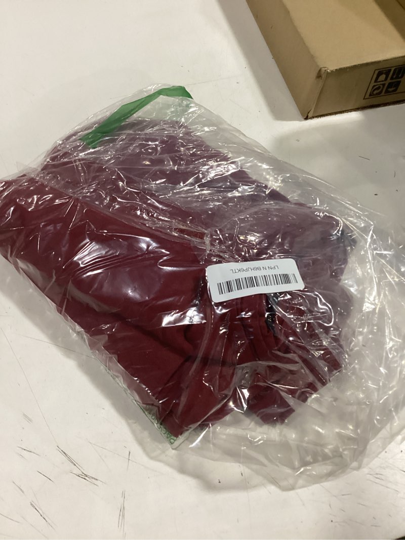 Condition photo showing Good Condition for king pillow cases set of 4 - ultra soft hotel quality pillowcase covers - comfy, cozy & wrinkle free - shrinkage, stain and fade resistant - machine washable pillow protectors - 4 piece set - burgundy king 25 - burgundy 4