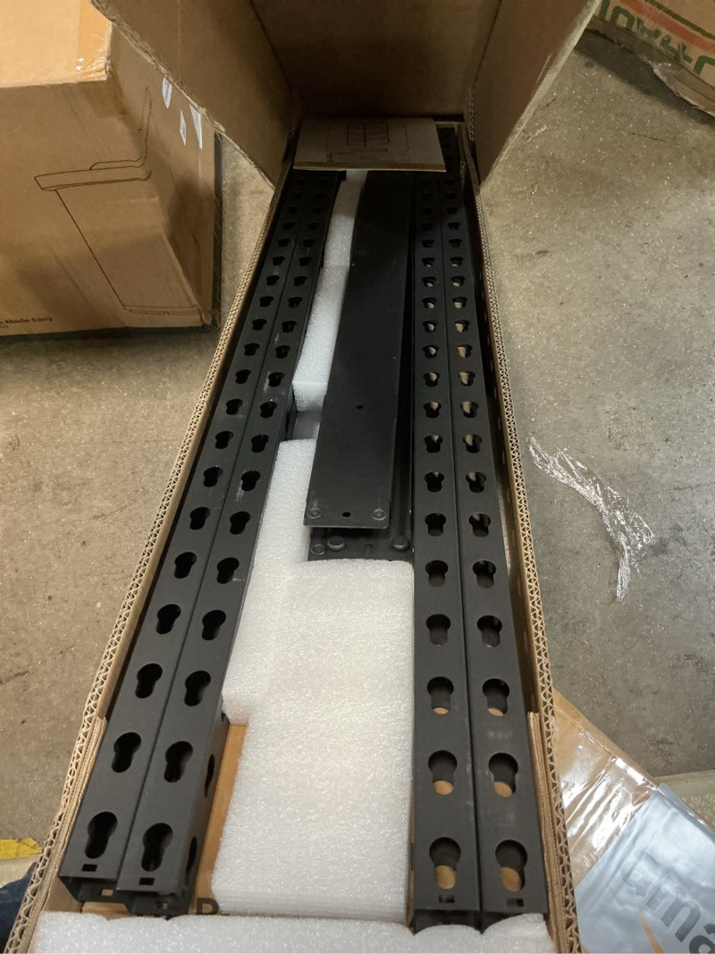 Condition photo showing Good Condition for 27 Gallon Storage Bin Rack Organizer, Heavy-Duty Tote Storage Rack, 5-Tier Standing Storage Bin Shelves, Maximize Space for Garage/Storage/Warehouse, 250 lb Total Capacity (Bins Not Included)