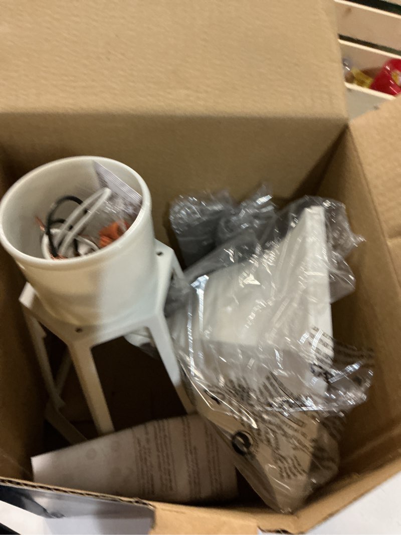 Condition photo showing Good Condition for project source banterling 14.5 white traditional outdoor light post lantern