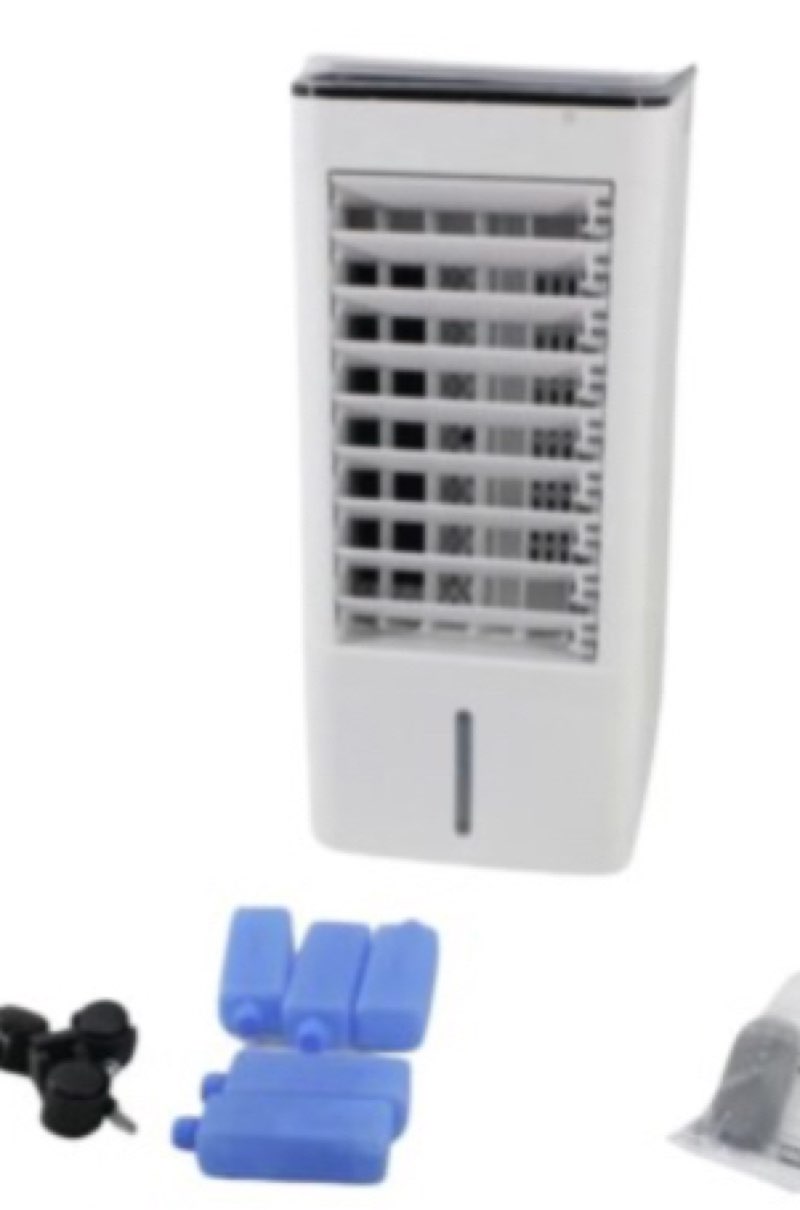 Evaporative Air Cooler 3 in 1 - 3 Speed - Fan Humidifier RKQ2214R - white
