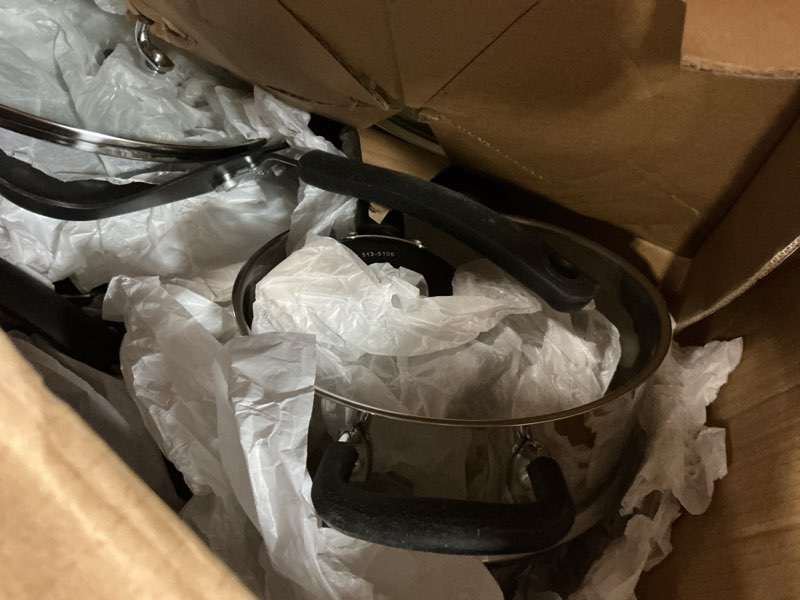 Condition photo showing Good Condition for circulon a1 series with scratchdefense nonstick induction pots and pans cookware set, induction cookware, kitchen essentials, 9-piece, graphite cookware set (9-piece)