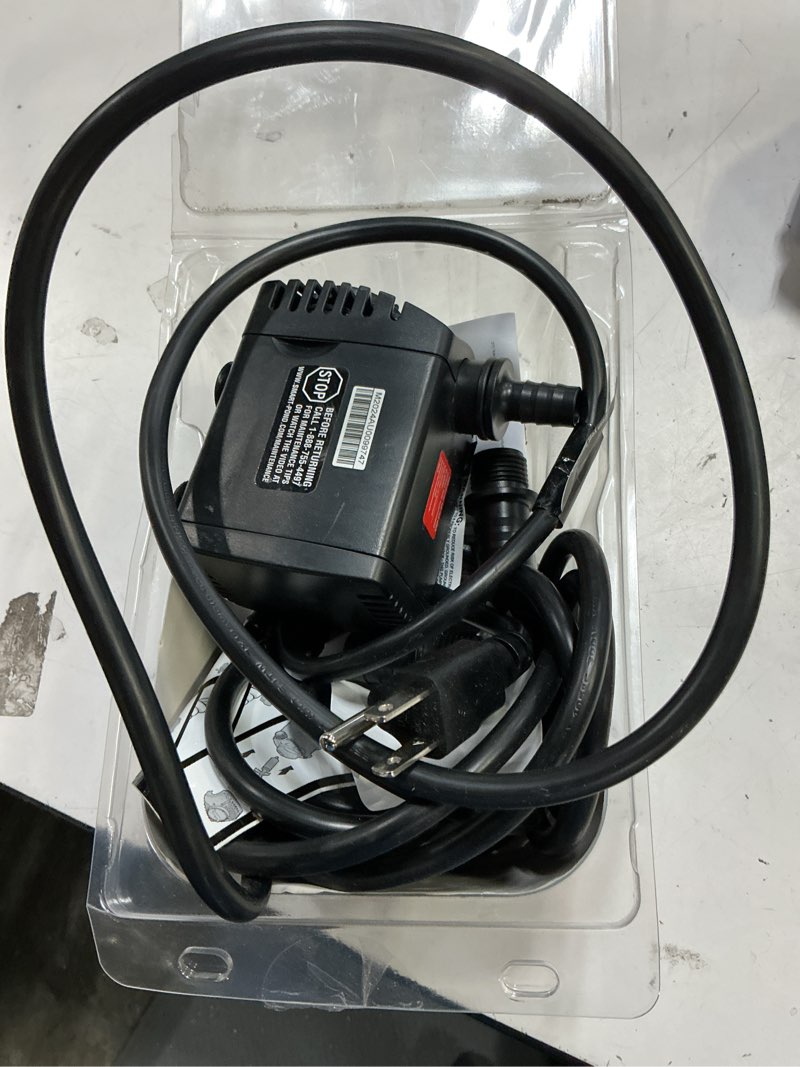 Condition photo showing As Is for smartpond 500-gph submersible fountain pump