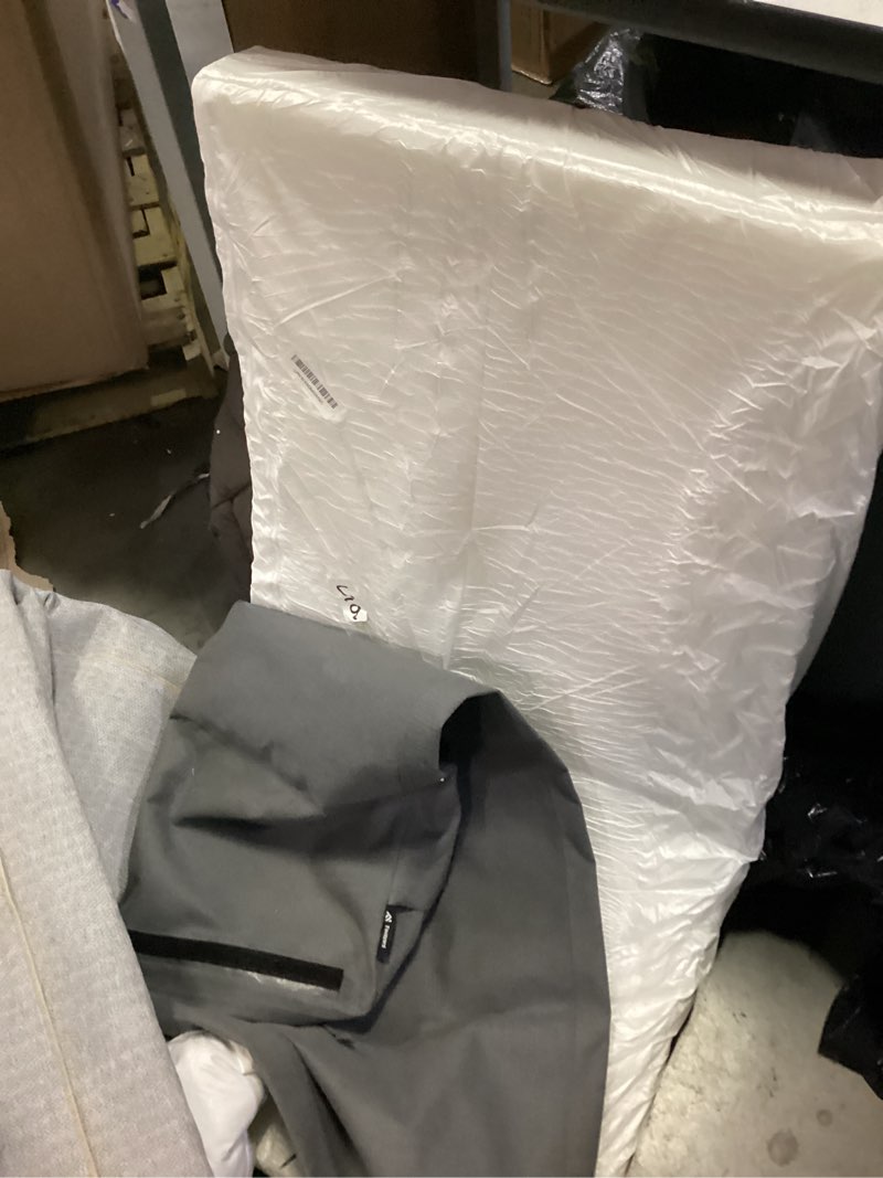 Condition photo showing As Is for (Similar)Bench Cushion for Indoor Furniture 46.5 x 19 inch Rectangle Bench Seat Cushion for Bay Window Entryway Bench Thick Textured Chair Cushion with Non-Slip Backing 1 Pack, Light Grey Light Grey 1