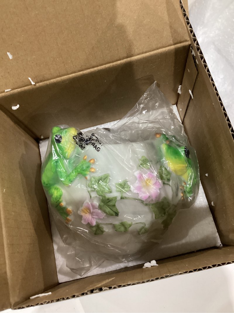 Condition photo showing Good Condition for Spoontiques Frogs Flower Pot, Home Décor, Tabletop Decoration, Vase Window Décor, Indoor Outdoor Décor