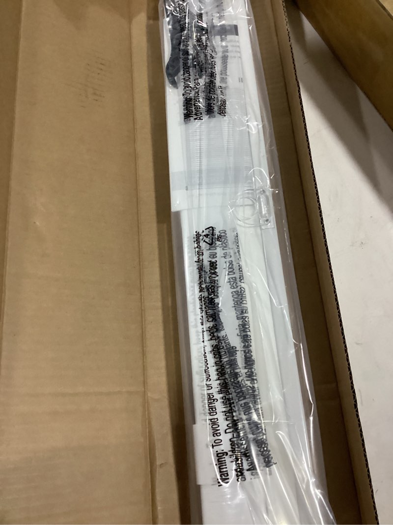 Condition photo showing New/Like New for lazblinds no tools no drill cordless cellular shades, light filtering honeycomb shades for home, thermal insulation blinds for windows, 23" w x 36" h, white light filtering-white 23" w x 36" h