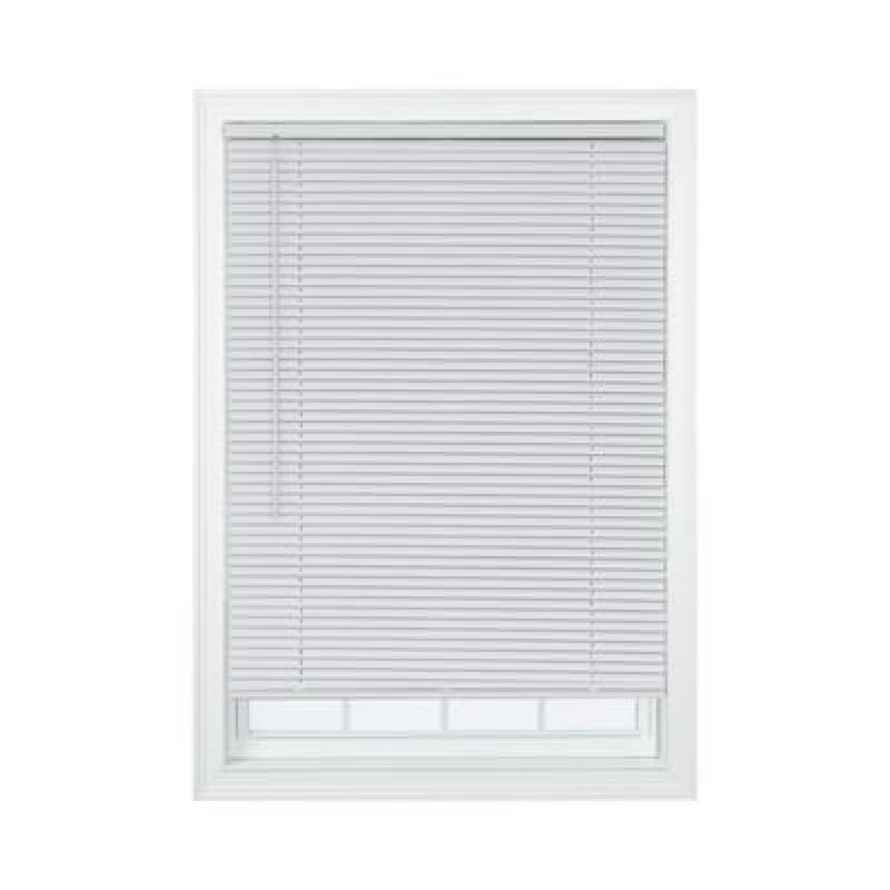 project source 1-in slat width 36-in x 64-in cordless white vinyl room darkening mini-blinds