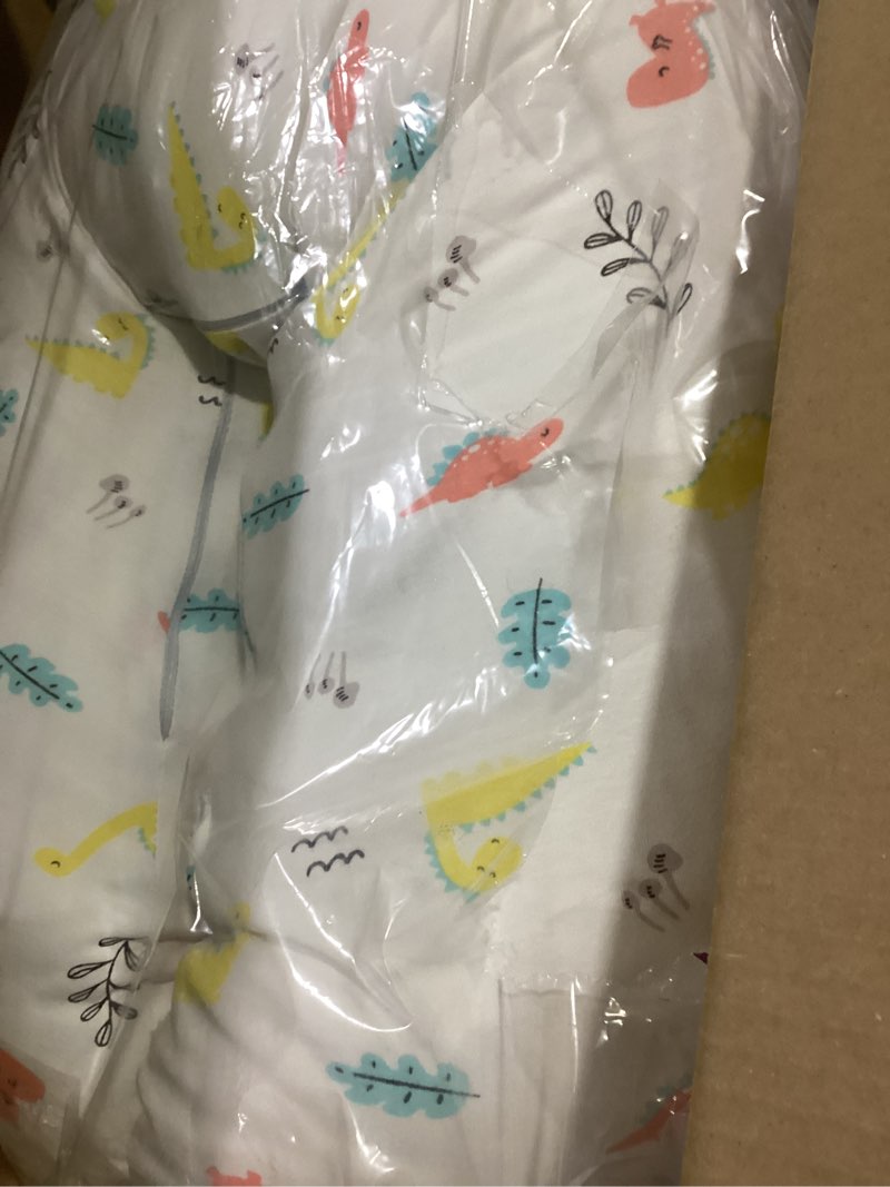 Condition photo showing Good Condition for nursing pillow & breastfeeding pillow – ergonomic c-shape for breastfeeding & bottle feeding, standard size breathable with washable cover, hypoallergenic,tummy time & sitting support (0-12months) dino daycare