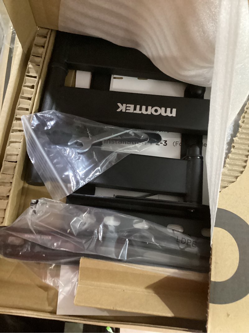 Condition photo showing Good Condition for monTEK Ultra Slim TV Wall Mount for 43-90 Inch TVs | 1.1" Thin Low Profile Full Motion Bracket | Dual Swivel Articulating Arms with Tilt | Max VESA 600x400mm | Holds 132lbs | Fits 16"/18" Studs