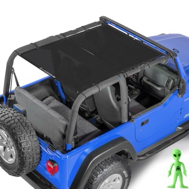 alien sunshade jeep wrangler tj sun shade (1996-2006) & yj (1987-1995) jeep wrangler accessories, full len