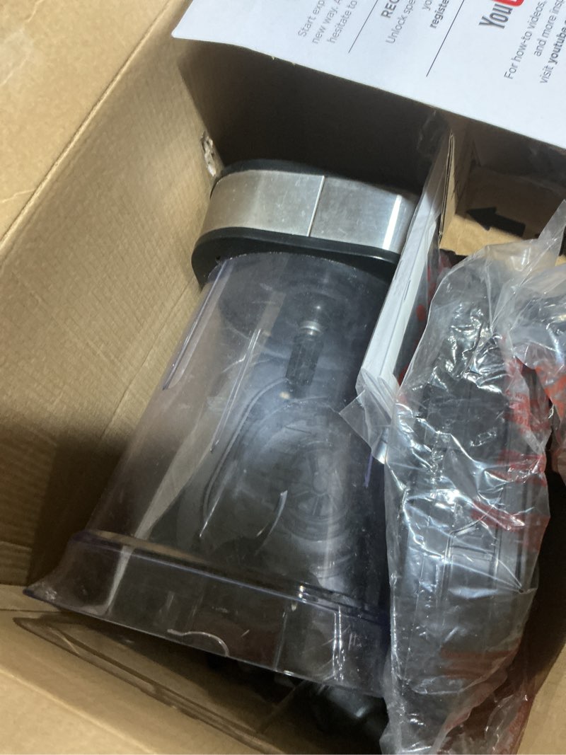 Condition photo showing As Is for Ninja Blender For Kitchen | Food Processor Combo System | Smoothie Maker & Nutrient Extractor | 6 Functions for Bowls, Spreads, Dough, Shakes | 72-oz. Pitcher & To-Go Cups | Silver | SS351 1600 Peak Watts