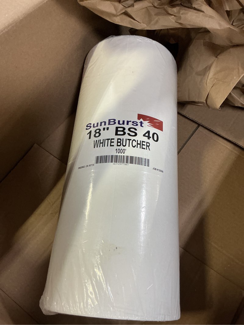 Condition photo showing New/Like New for sunburst 18” bs 40 white butcher 1000’