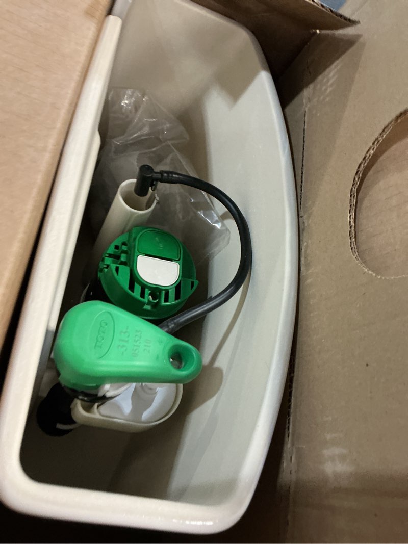 Condition photo showing Good Condition for toto® aquia® iv dual flush 1.28 and 0.9 gpf toilet tank only with washlet®+ auto flush compatibility  cotton white - st446emna#01