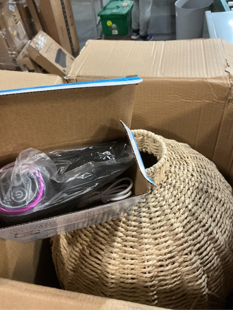 Condition photo showing New/Like New for 5 gallon water jug cover decorate - handwoven natural rattan with inner metal frame, holds shape?includes water pump?