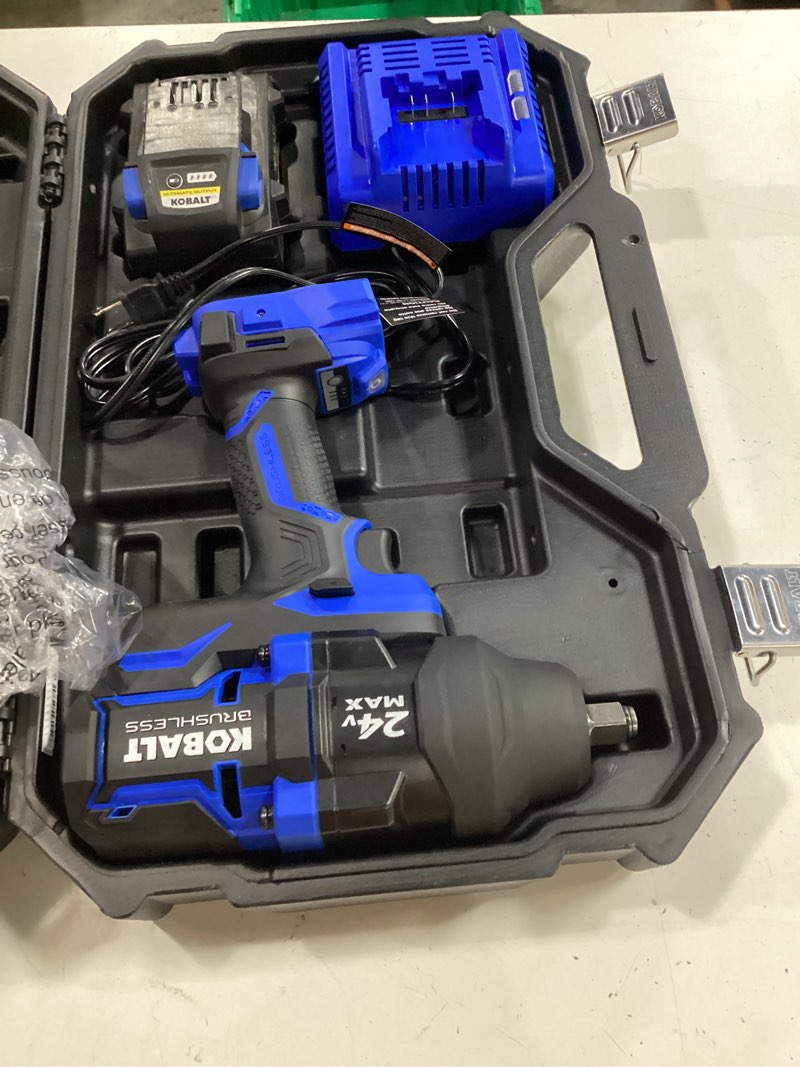 Condition photo showing As Is for kobalt brushless 24v max 1518745 