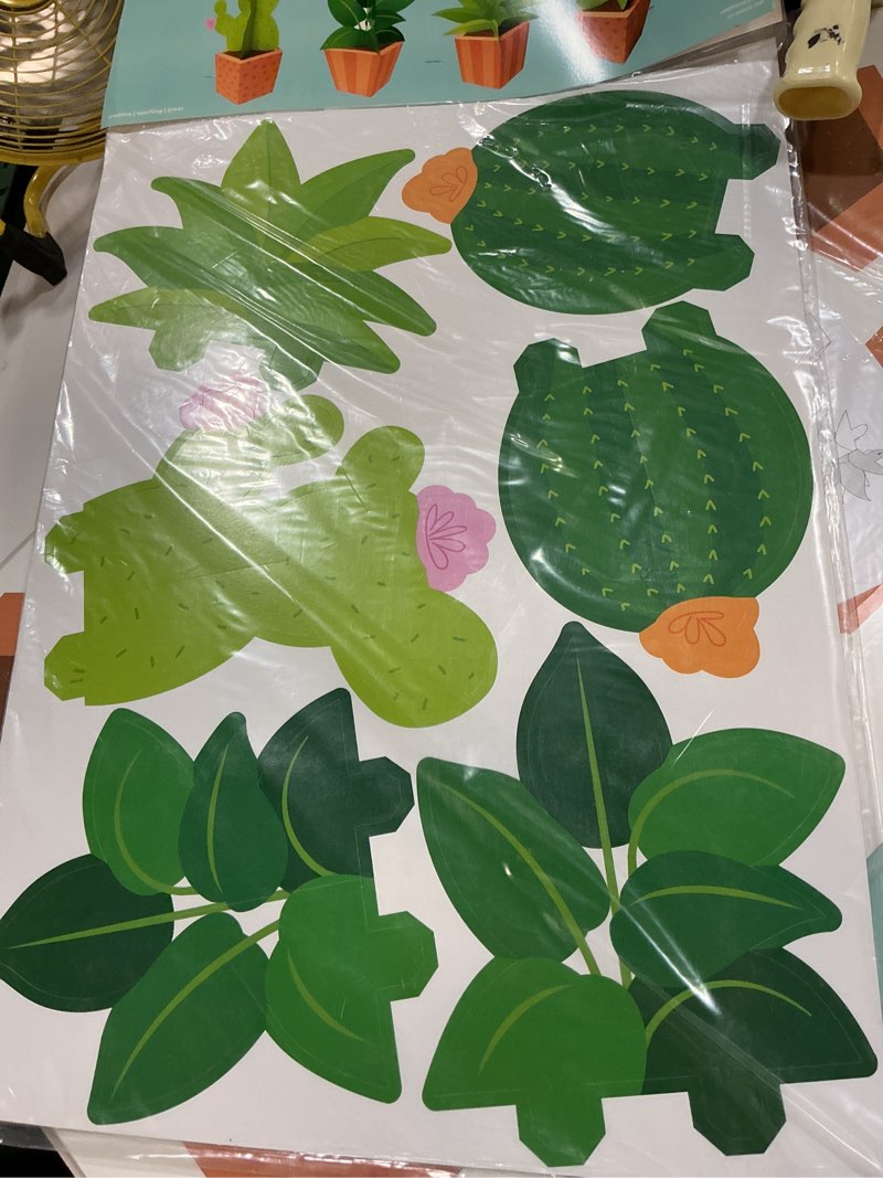Condition photo showing New/Like New for creative teaching press positively plants 3d pop! potted plants bulletin board set