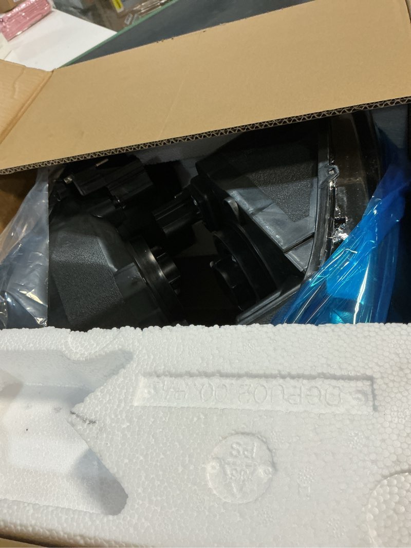 Condition photo showing New/Like New for axlaha 2002-2005 ram headlight assembly for 2002 2003 2004 2005 dodge ram 1500/2003-2005 ram 2500 3500 chrome housing clear reflector replacement driver and passenger side