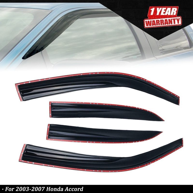 for honda accord 2003-2007 4-dr sedan window visor vent shades guards 4x