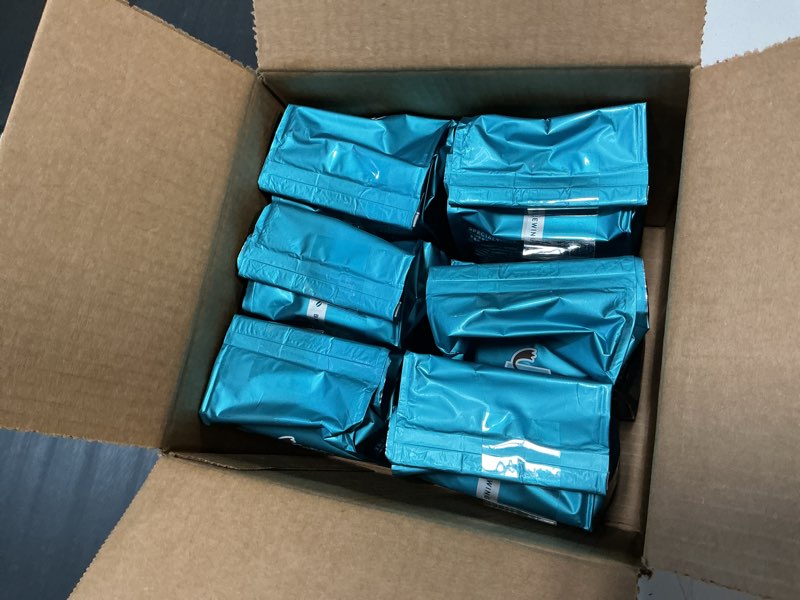 Condition photo showing New/Like New for use by:19 may 2026)caribou coffee, medium roast naturally decaffeinated ground coffee, 100% arabica coffee - caribou blend 72 ounces (6 bags of 12 ounces) decaf caribou blend