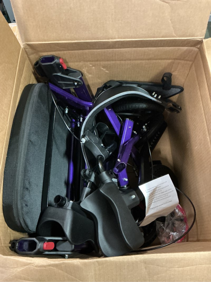 Condition photo showing Good Condition for ELENKER All-Terrain Upright Rollator Walker, Stand Up Rolling Walker with 10?ÇÖ?ÇÖBig PU Wheels and Adjustable Padded Armrests for Seniors from 4?ÇÖ8?Ç¥to 6'4?Ç¥, Purple