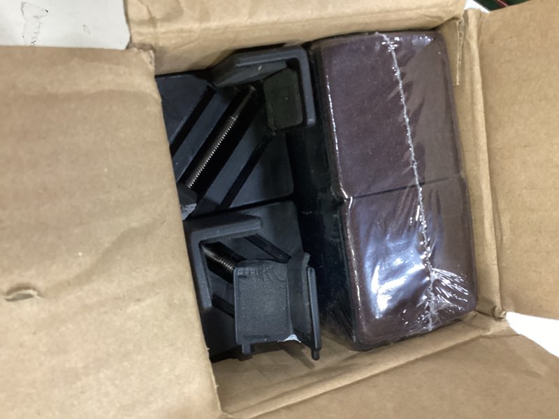 Condition photo showing Good Condition for sephyroth adjustable bed risers furniture risers 4pack with screw clamp.table desk chair risers.bed risers 4inch fit furniture's square/round leg diameter from 0.8''–1.6'' (4inch black)