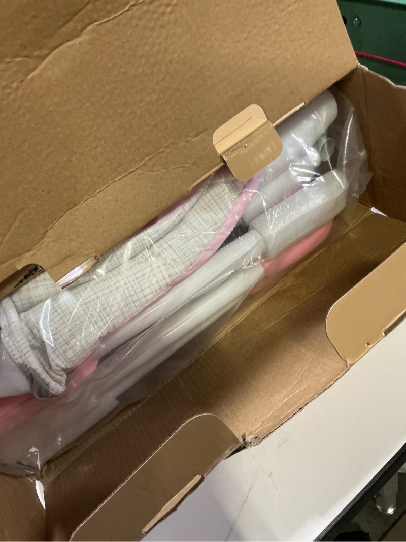 Condition photo showing New/Like New for Portable Baby Swing, Pink Electric Infant Swing with 5 Speed Levels, 6 Songs & Timer – Battery-Powered Only (No Batteries Included) Pink and White