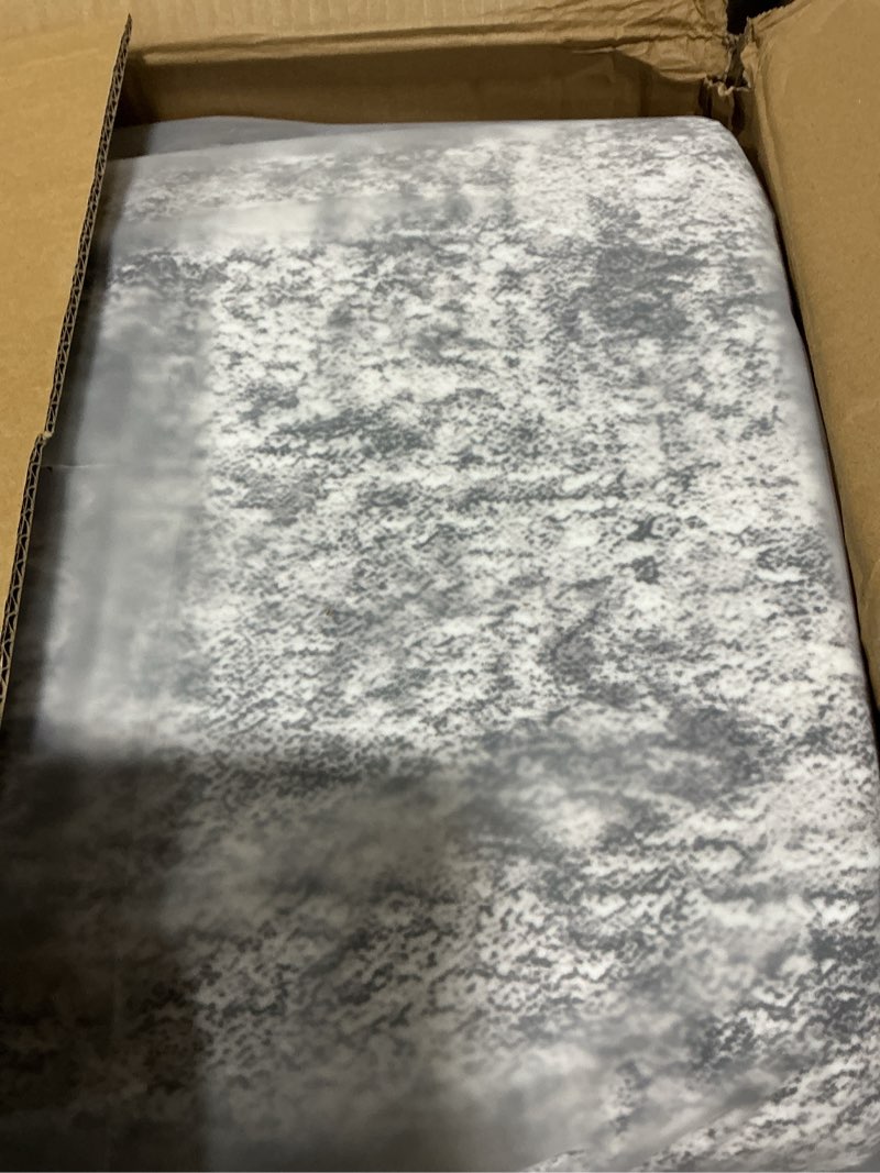 Condition photo showing Good Condition for Area Rug Living Room Rugs - 9x12 Large Soft Indoor Neutral Modern Abstract Low Pile Washable Rug Carpet for Bedroom Dining Room Farmhouse Home Office - Grey Grey 9' x 12' (Rectangular)