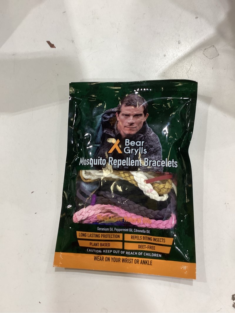 Condition photo showing Good Condition for Bear Grylls Mosquito Repellent Bracelets | Crafted for Adventure | Adjustable Leather | DEET-Free | Long-Lasting Protection | Pack of 10 Citronella Band
