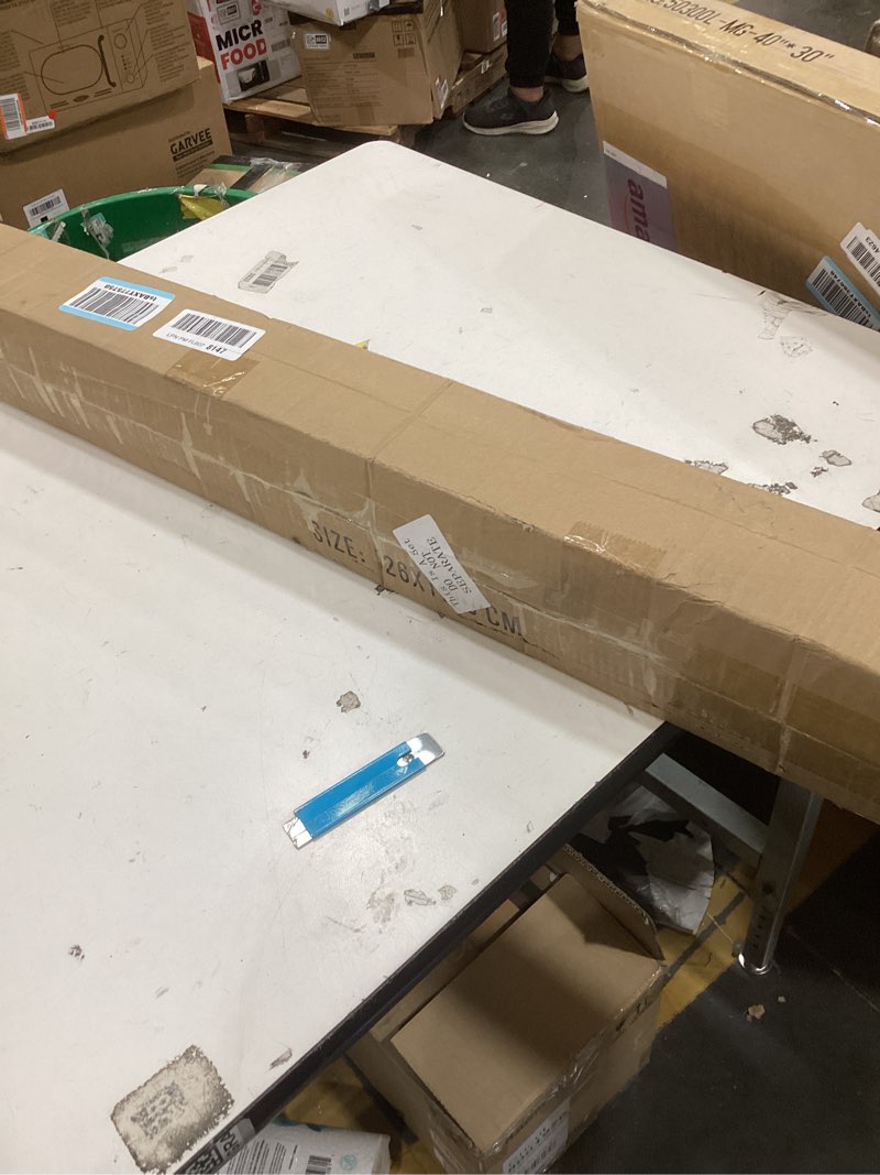 Condition photo showing As Is for Sasylvia 10 Pcs Wall Corner Protector Guards, Vinyl 2-3/8 x 48 Inches Corner Trim Molding, Avoid Scratching Scuffs, Ease Install and Cleaning for Door Countertop Furniture Cabinet Protection, Black 2-3/8 x 48 Inches Black 10