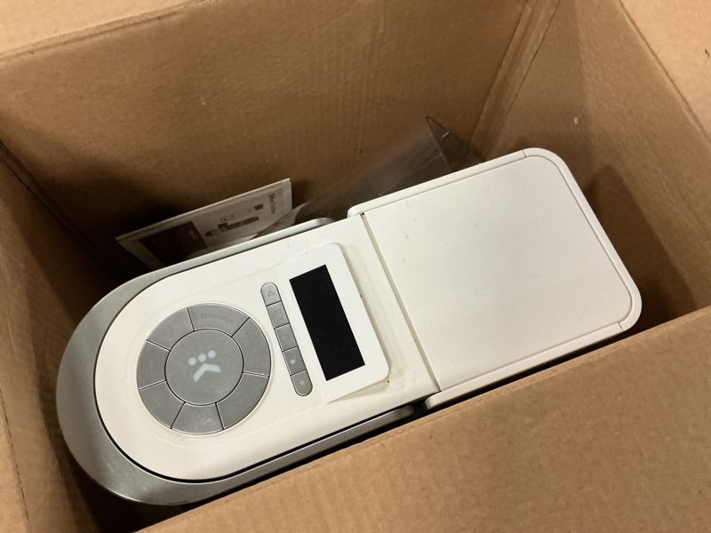 Condition photo showing As Is for keurig k-supreme smart single serve coffee maker with wifi compatibility, 4 brew sizes, and 66oz removable reservoir, compatible with alexa, white