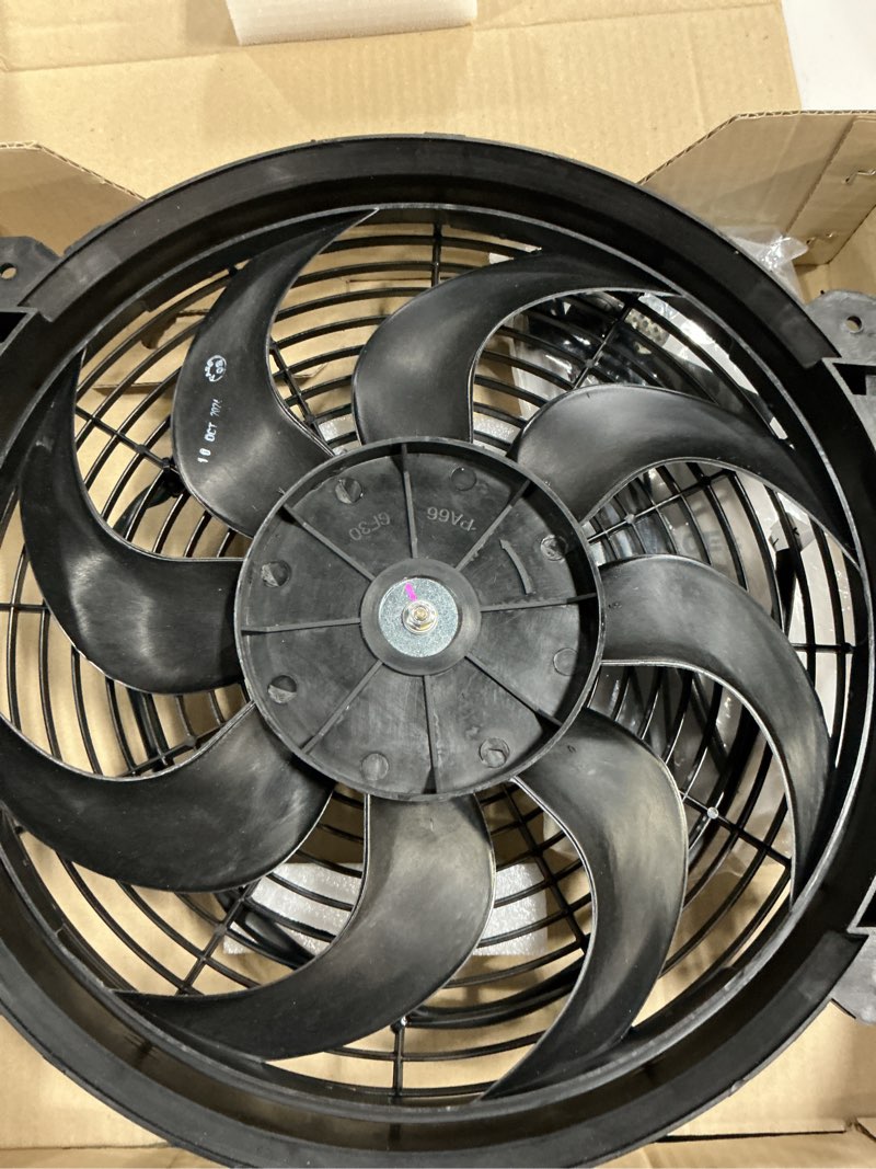 Condition photo showing As Is for Hayden 3690 Rapid-Cool™ Reversable Universal-Fit Add-On Fan Kit – Not OEM Replacement Fits select: 1993-2015 NISSAN ALTIMA  1986-2015 TOYOTA CAMRY