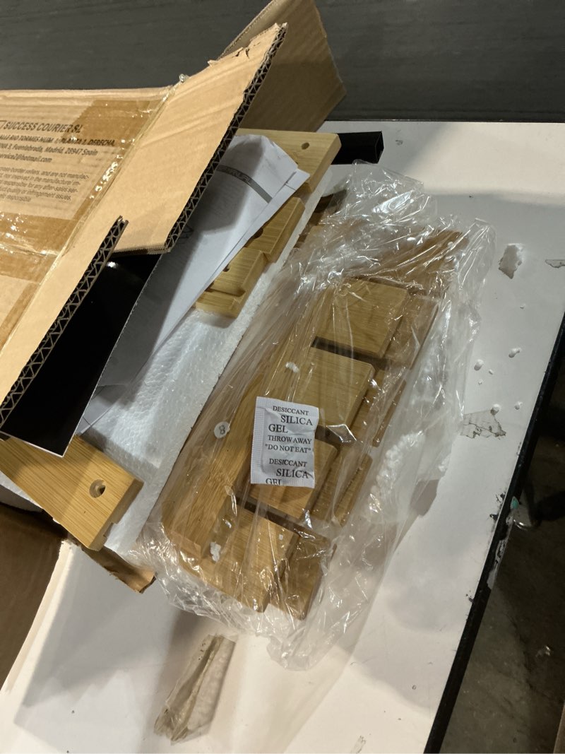 Condition photo showing Good Condition for BAMBANG Bamboo Plant Stand Indoor, 2 Tier Tall Plant Stand Table for Multiple Plants, Window Sill Plant Shelf Bench Plant Rack for Living Room Balcony Hallway Outdoor