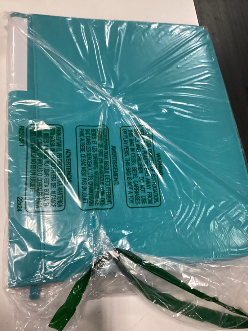 Condition photo showing Good Condition for snekdy top loader binder, 9 pockets top loader?holds 360 top loaders cards, card binder with sleeves for card in 3 x 4 inch color smooth zipper pu leather (turquoise)