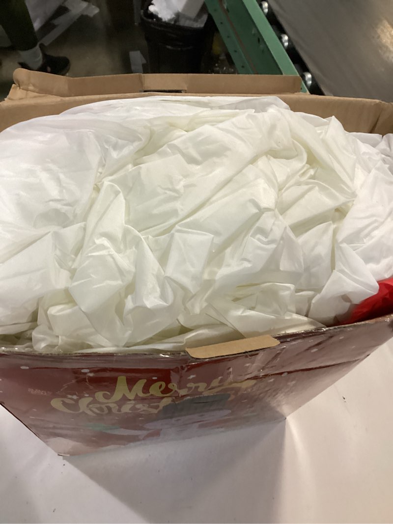 Condition photo showing As Is for Dawdix 15FT Christmas Decor Inflatable Snowman, Blow Up Yard Decor Snowman with LED Lights & Magic Hat, Winter Outside Decorations for Yard Garden Patio Lawn Holiday Xmas Party Garden, for Him, Her 15FT Snowman