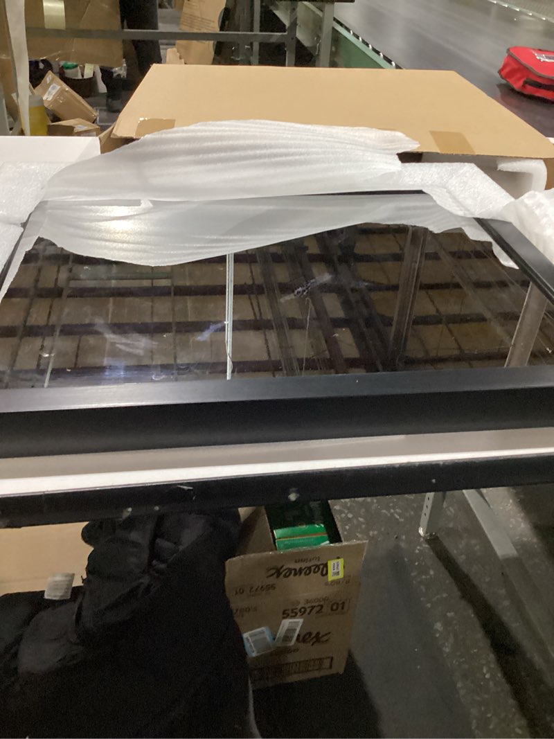 Condition photo showing New/Like New for Black Mirrors for Wall Rectangle Wood Framed Large 20"x16" Decorative Wall Mirror for Bedroom Bathroom Living Room Dressing Room Entryway