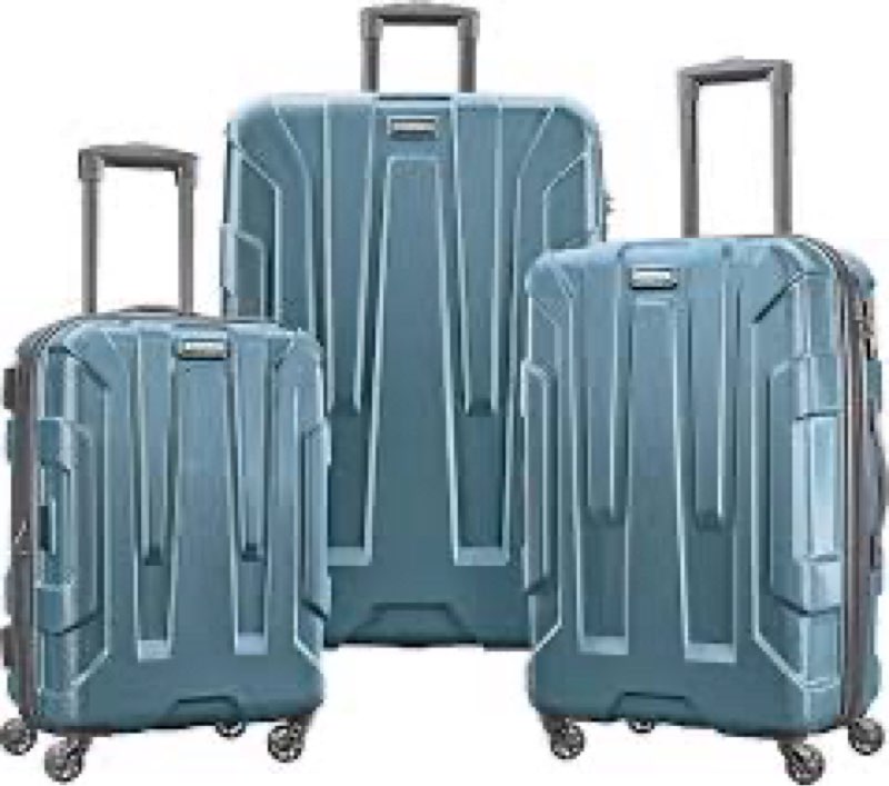 samsonite centric hardside expandable luggage with spinner wheels, teal, 3-piece set (20/24/28) 3-piece set (20/24/28) teal